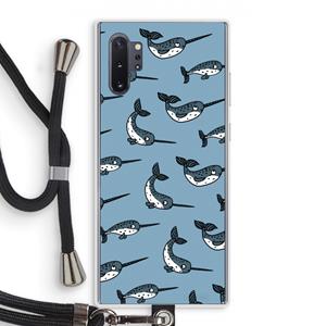 CaseCompany Narwhal: Samsung Galaxy Note 10 Plus Transparant Hoesje met koord