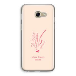 CaseCompany Where flowers bloom: Samsung Galaxy A5 (2017) Transparant Hoesje