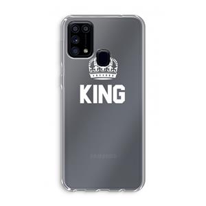 CaseCompany King zwart: Samsung Galaxy M31 Transparant Hoesje