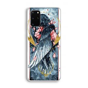 CaseCompany Golden Raven: Samsung Galaxy S20 Plus Transparant Hoesje