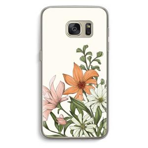 CaseCompany Floral bouquet: Samsung Galaxy S7 Transparant Hoesje