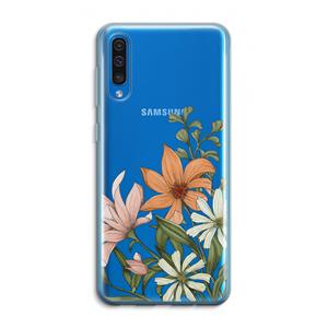 CaseCompany Floral bouquet: Samsung Galaxy A50 Transparant Hoesje
