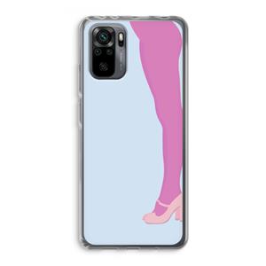 CaseCompany Pink panty: Xiaomi Redmi Note 10 Pro Transparant Hoesje