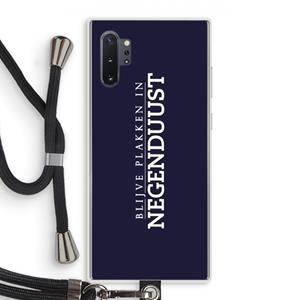CaseCompany Blijve plakken in Negenduust: Samsung Galaxy Note 10 Plus Transparant Hoesje met koord
