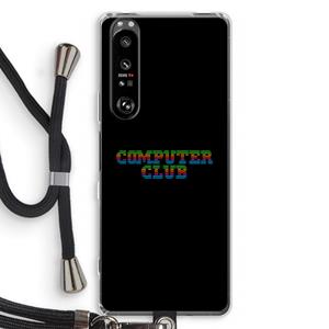 CaseCompany Retro: Sony Xperia 1 III Transparant Hoesje met koord