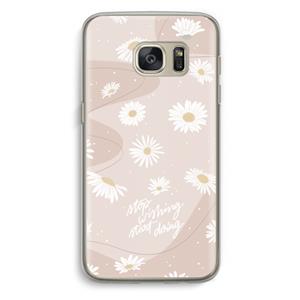 CaseCompany Daydreaming becomes reality: Samsung Galaxy S7 Transparant Hoesje