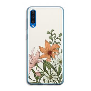 CaseCompany Floral bouquet: Samsung Galaxy A50 Transparant Hoesje