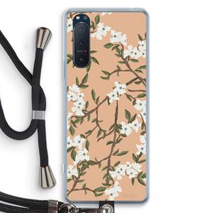 CaseCompany Blossoming spring: Sony Xperia 5 II Transparant Hoesje met koord