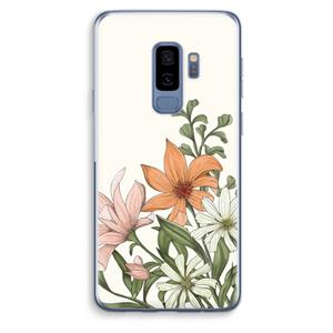 CaseCompany Floral bouquet: Samsung Galaxy S9 Plus Transparant Hoesje