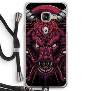 CaseCompany Hell Hound and Serpents: Samsung Galaxy A3 (2016) Transparant Hoesje met koord