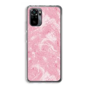 CaseCompany Abstract Painting Pink: Xiaomi Redmi Note 10 Pro Transparant Hoesje