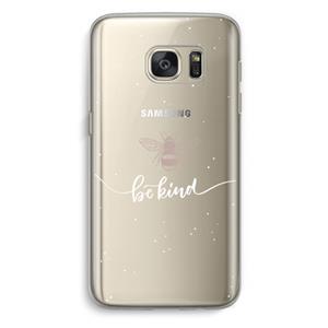 CaseCompany Be(e) kind: Samsung Galaxy S7 Transparant Hoesje