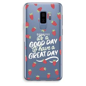 CaseCompany Don't forget to have a great day: Samsung Galaxy S9 Plus Transparant Hoesje