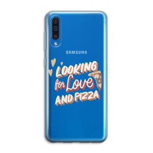CaseCompany Pizza is the answer: Samsung Galaxy A50 Transparant Hoesje