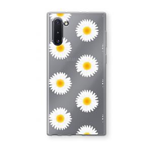 CaseCompany Margrietjes: Samsung Galaxy Note 10 Transparant Hoesje