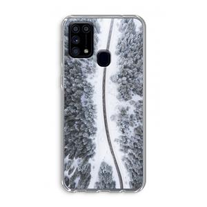 CaseCompany Snøfall: Samsung Galaxy M31 Transparant Hoesje