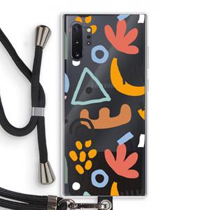 CaseCompany Abstract: Samsung Galaxy Note 10 Plus Transparant Hoesje met koord