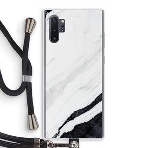 CaseCompany Elegante marmer: Samsung Galaxy Note 10 Plus Transparant Hoesje met koord