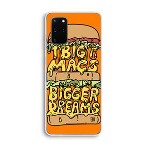 CaseCompany Big Macs Bigger Dreams: Samsung Galaxy S20 Plus Transparant Hoesje