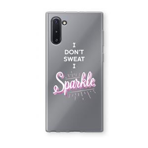 CaseCompany Sparkle quote: Samsung Galaxy Note 10 Transparant Hoesje