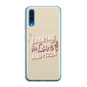 CaseCompany Pizza is the answer: Samsung Galaxy A50 Transparant Hoesje