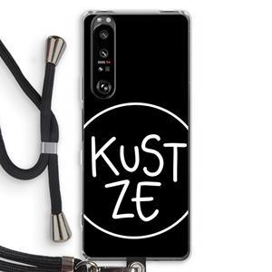 CaseCompany KUST ZE: Sony Xperia 1 III Transparant Hoesje met koord