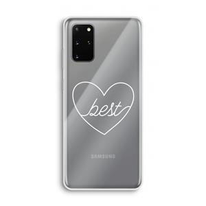 CaseCompany Best heart pastel: Samsung Galaxy S20 Plus Transparant Hoesje