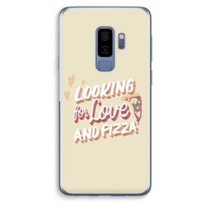 CaseCompany Pizza is the answer: Samsung Galaxy S9 Plus Transparant Hoesje