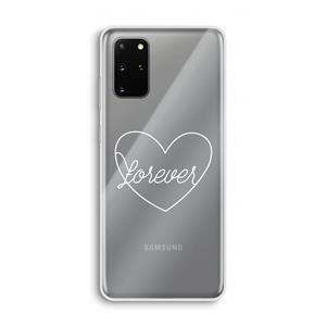 CaseCompany Forever heart pastel: Samsung Galaxy S20 Plus Transparant Hoesje