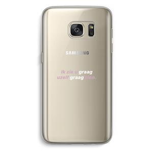 CaseCompany uzelf graag zien: Samsung Galaxy S7 Transparant Hoesje