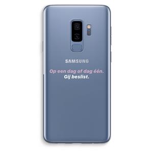 CaseCompany gij beslist: Samsung Galaxy S9 Plus Transparant Hoesje