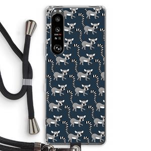 CaseCompany Makis: Sony Xperia 1 III Transparant Hoesje met koord