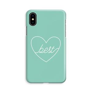 CaseCompany Best heart pastel: iPhone Xs Volledig Geprint Hoesje