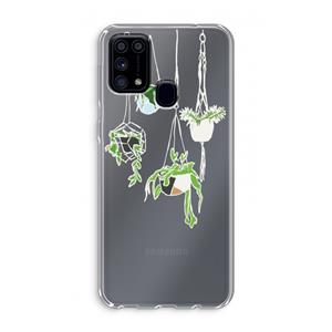 CaseCompany Hang In There: Samsung Galaxy M31 Transparant Hoesje