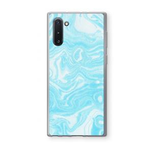 CaseCompany Waterverf blauw: Samsung Galaxy Note 10 Transparant Hoesje
