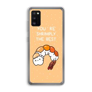 CaseCompany You're Shrimply The Best: Samsung Galaxy A41 Transparant Hoesje