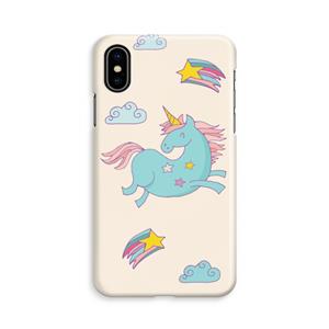 CaseCompany Vliegende eenhoorn: iPhone Xs Volledig Geprint Hoesje