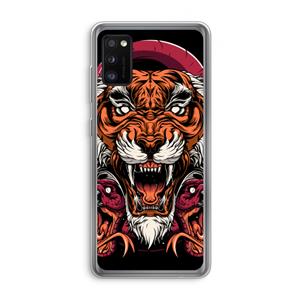 CaseCompany Tiger and Rattlesnakes: Samsung Galaxy A41 Transparant Hoesje