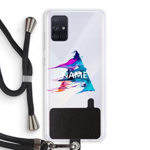 CaseCompany Abstract Spectrum: Samsung Galaxy A71 Transparant Hoesje met koord