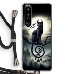 CaseCompany Moonlight Companions: Sony Xperia 1 III Transparant Hoesje met koord