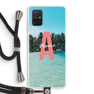 CaseCompany Pacific Dream: Samsung Galaxy A71 Transparant Hoesje met koord