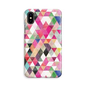 CaseCompany Gekleurde driehoekjes: iPhone Xs Volledig Geprint Hoesje