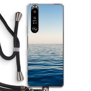 CaseCompany Water horizon: Sony Xperia 1 III Transparant Hoesje met koord