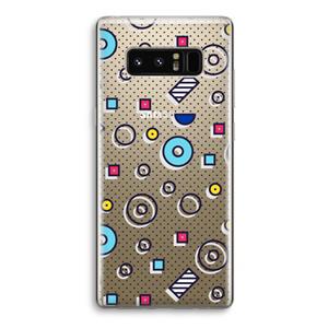 CaseCompany 8-bit N°9: Samsung Galaxy Note 8 Transparant Hoesje