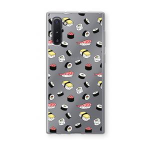 CaseCompany Sushi time: Samsung Galaxy Note 10 Transparant Hoesje
