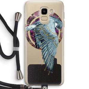 CaseCompany Golden Falcon: Samsung Galaxy J6 (2018) Transparant Hoesje met koord