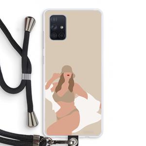 CaseCompany One of a kind: Samsung Galaxy A71 Transparant Hoesje met koord