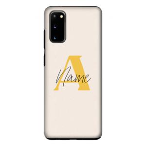 CaseCompany Amber Script: Samsung Galaxy S20 Tough Case