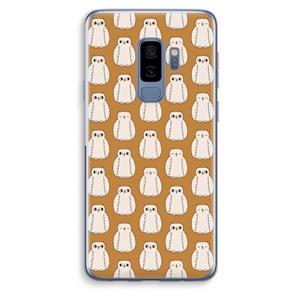 CaseCompany Uilen: Samsung Galaxy S9 Plus Transparant Hoesje