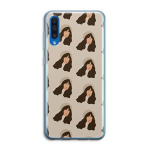 CaseCompany Bonjour mon amour: Samsung Galaxy A50 Transparant Hoesje